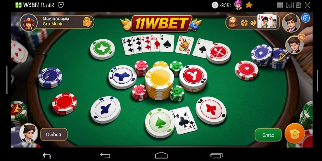 Tampilan gameplay seru dari 11WBET saat bermain Gaple.