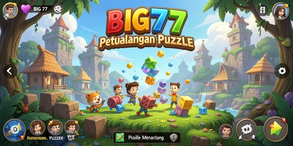Tampilan gameplay seru dari BIG77 yang menarik dan menantang.