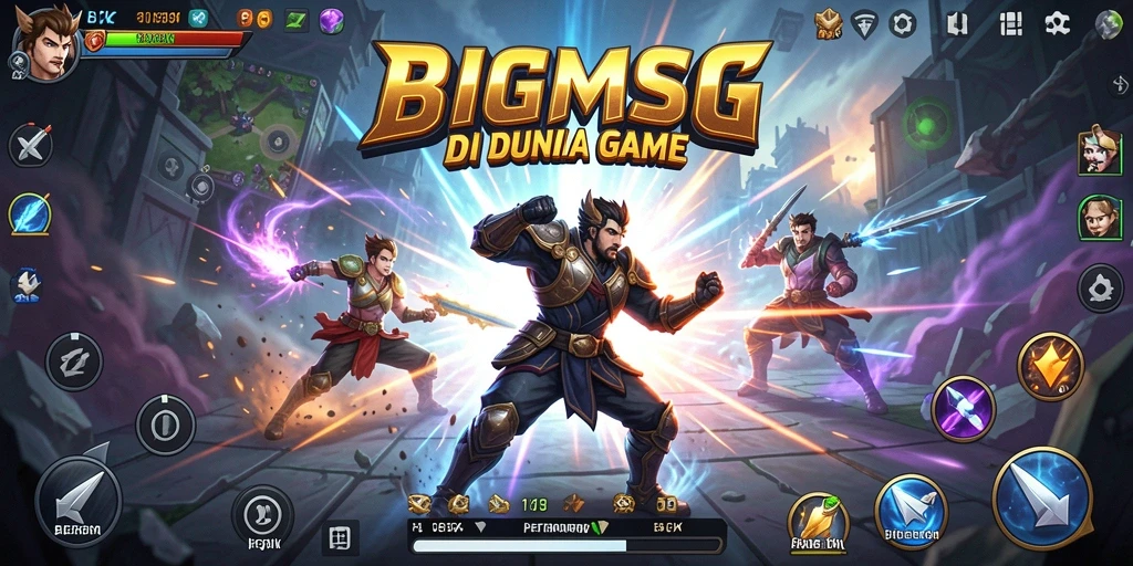 Tangkapan layar BIGMSG yang menunjukkan aksi pertarungan yang mendebarkan.