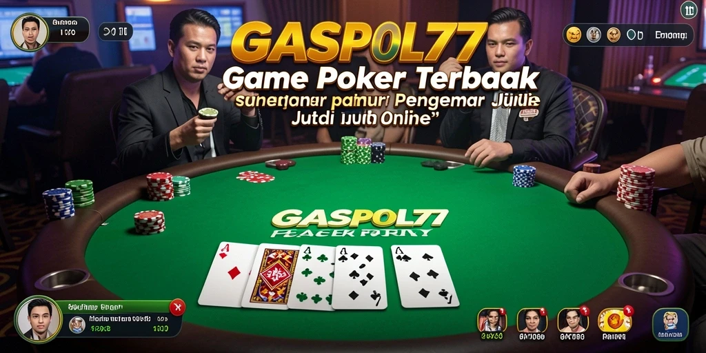 Screenshot GASPOL77 menampilkan gameplay Poker yang seru dan interaktif.