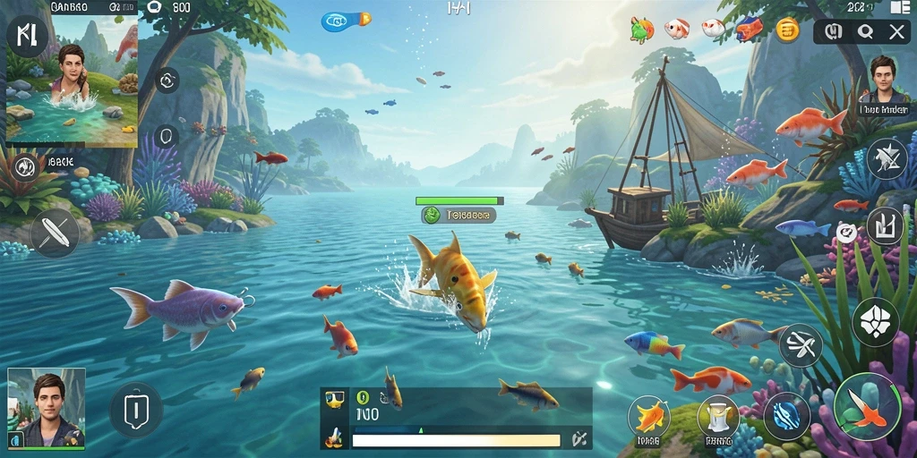 Tangkapan besar di JUARAGO yang menampilkan serunya gameplay memancing.