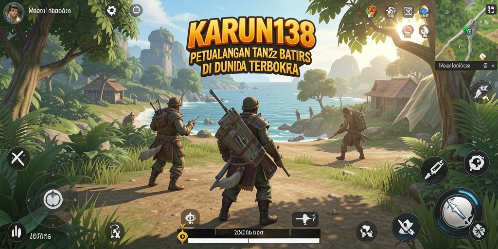 Screenshot gameplay KARUN138 yang menampilkan petualangan dalam dunia terbuka.