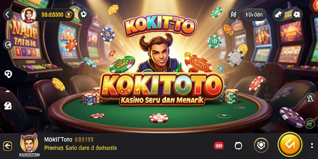 Tampilan gameplay KOKITOTO yang menarik dengan berbagai slot Kasino.