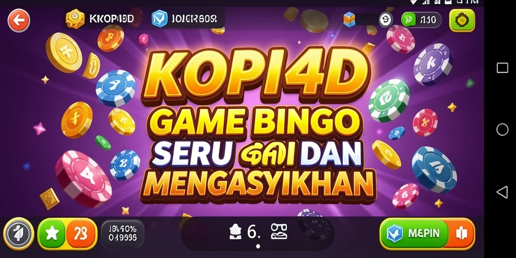 Screenshot gameplay seru dari KOPI4D yang menampilkan Bingo.