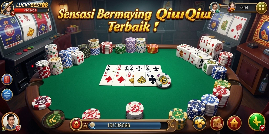 Tampilan menawan saat bermain QiuQiu di LUCKYBEST88.