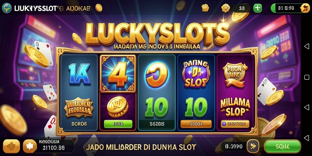 Tampilan gameplay menarik dari LUCKYSLOTS yang penuh warna.