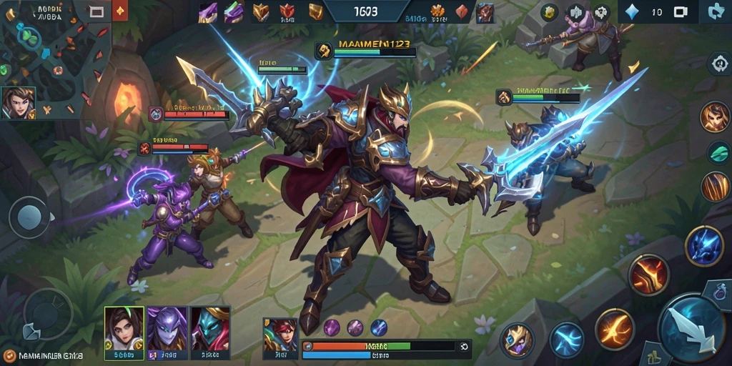 Tampilan gameplay menarik dan dinamis dari MAMEN123.