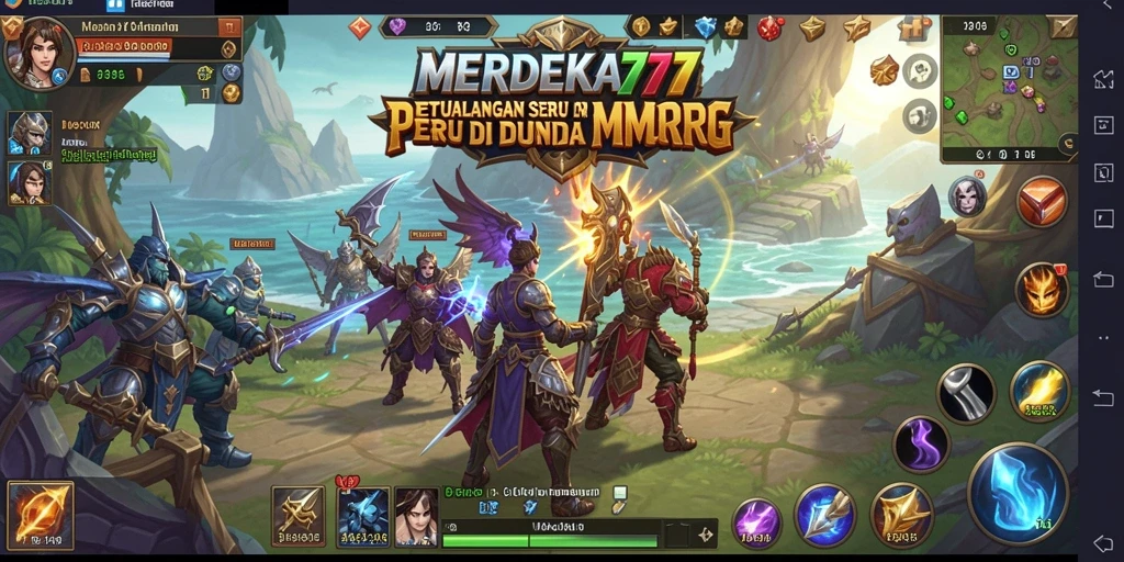 Tampilan seru dari gameplay MERDEKA777 yang menampilkan aksi pertarungan yang mendebarkan.