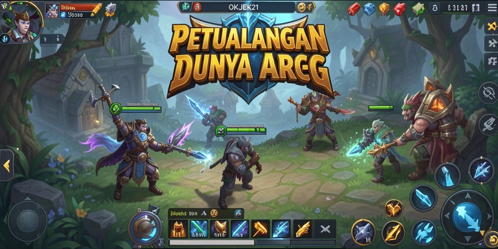 Tampilan gameplay seru di dunia fantasi ARPG.