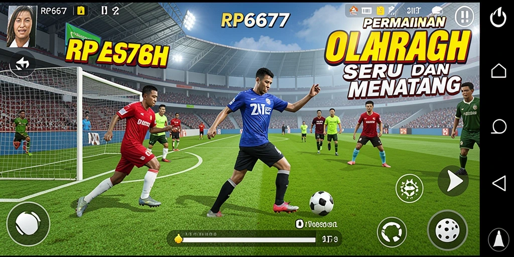 Tampilan aksi seru RP6677 di lapangan olahraga.