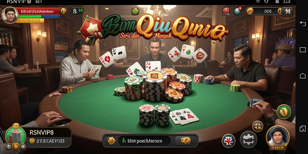 Tampilan gameplay QiuQiu yang menarik dan dinamis.