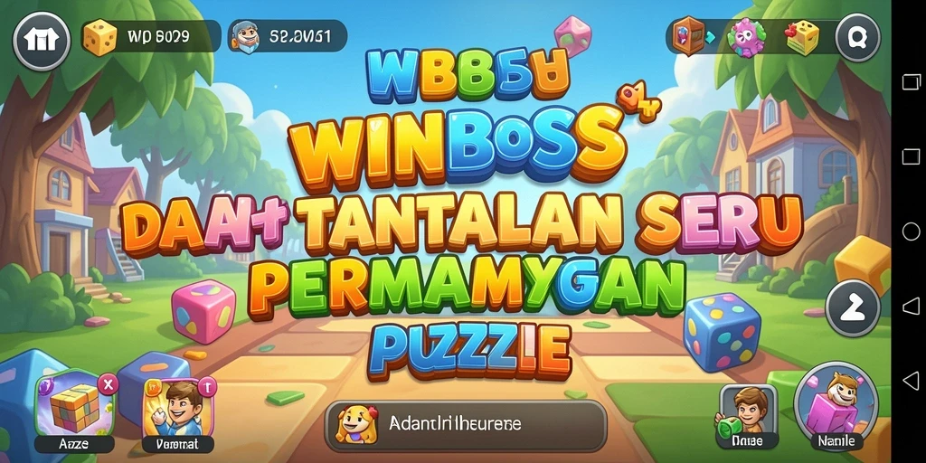 Tampilan gameplay WINBOSS dengan teka-teki seru dan grafis menarik.