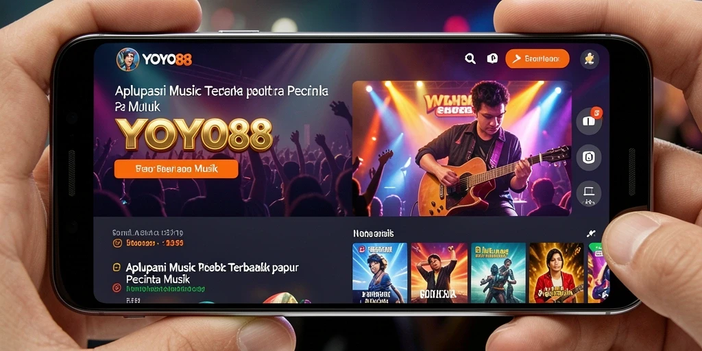 Tampilan seru gameplay YOYO88 dengan fitur musik interaktif.