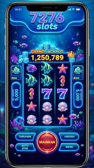 Tampilan antarmuka aplikasi 7276slots yang intuitif dan ramah pengguna.